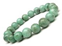 エメラルド 丸玉ブレス 10mm No.18【1点もの】▽ 翠玉 緑玉 Emerald 5月の誕生石 ブレスレット 数珠 ラウンド 天然石 ビーズ パワーストー...