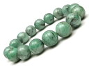 エメラルド 丸玉ブレス 13mm No.20【1点もの】▽ 翠玉 緑玉 Emerald 5月の誕生石 ブレスレット 数珠 ラウンド 天然石 ビーズ パワーストー...