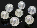 【粒販売】レインボーオーラ S字彫刻 丸玉 10mm【8粒販売】▽ クリスタル 水晶 蒸着水晶 Crystal 爆裂水晶 Crystal 4月の誕生石 ラウンド 丸ビーズ 粒売り 天然石 ビーズ パワーストーン パーツ アクセサリー 素材 材料