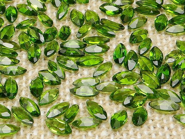 クロムトルマリン マーキスファセットカット ルース 4×2mm【10コ販売】▽ トルマリン 電気石 Tourmaline 10月の誕生石 裸石 粒売り 天然石 ビーズ パワーストーン パーツ アクセサリー 素材 材料