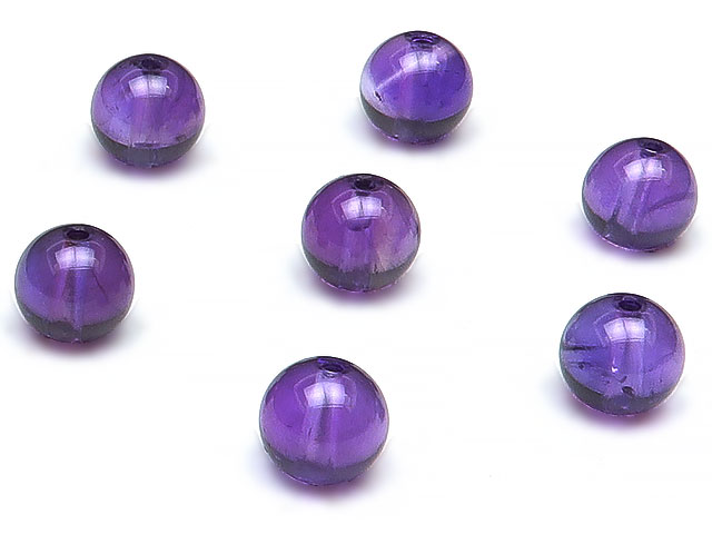 ザンビア産 アメジスト 丸玉 6mm▽ アメシスト 紫水晶 Amethyst 2月の誕生石 ラウンド 丸ビーズ 粒売り 天然石 ビーズ パワーストーン パーツ アクセサリー 素材 材料