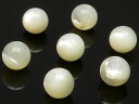 【粒販売】オーストラリア産 ホワイトシェル 丸玉 8mm【12粒販売】▽ シルバーリップ 白蝶貝 真珠母貝 Shell ラウンド 丸ビーズ 粒売り 天然石 ビー...