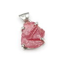 ルビー ラフロックペンダントトップ No.2【1点もの】▽ 紅玉 Ruby 7月の誕生石 宝石の女王 ペンダント シルバー 天然石 ビーズ パワーストーン パー...