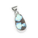 カザフスタンターコイズ ペンダントトップ No.3【1点もの】▽ ターコイズ スカイストーン トルコ石 Turquoise 12月の誕生石 ペンダント シルバー...