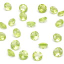 アリゾナ産 ペリドット コインファセットカット ルース 4mm▽ ペリドート イブニングエメラルド オリビン 橄欖石 Peridot 8月の誕生石 裸石 ラウンドカット 粒売り 天然石 ビーズ パワーストーン パーツ アクセサリー 素材 材料