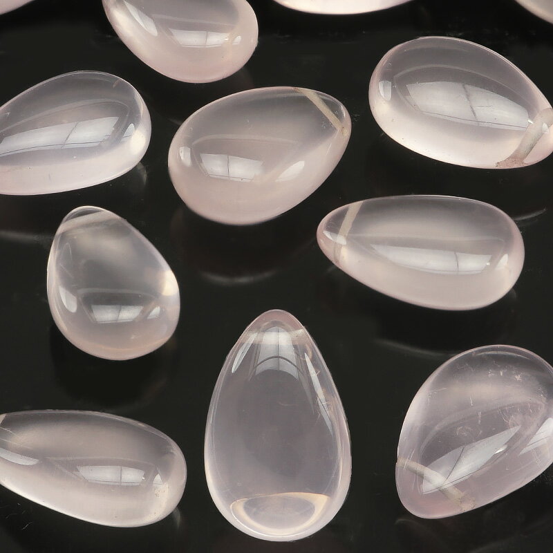 【粒販売】マダガスカル産 スターローズクォーツ ペアシェイプ 14mm【2粒販売】▽ 紅水晶 バラ石英 Rose quartz 10月の誕生石 しずく 雫 粒売...