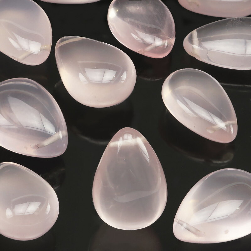 【粒販売】マダガスカル産 スターローズクォーツ ペアシェイプ 13mm【2粒販売】▽ 紅水晶 バラ石英 Rose quartz 10月の誕生石 しずく 雫 粒売...