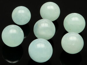 【粒販売】ウイグル産 アクアマリン 丸玉 10mm【7粒販売】▽ アクワマリン 藍玉 緑柱石 Aquamarine 3月の誕生石 ラウンド 丸ビーズ 粒売り 天然石 ビーズ パワーストーン パーツ アクセサリー 素材 材料