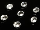天然水晶 クリスタルクォーツ オーバルファセットカット ルース 7×5mm【12コ販売】▽ クリスタル 水晶 本水晶 ロッククリスタル 水精 石英 Crysta...