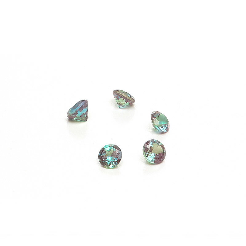 合成アレキサンドライト コインファセットカット ルース 3mm▽ アレクサンドライト 変彩金緑石 Alexandrite 6月の誕生石 裸石 ラウンドカット 粒売り 天然石 ビーズ パワーストーン パーツ アクセサリー 素材 材料