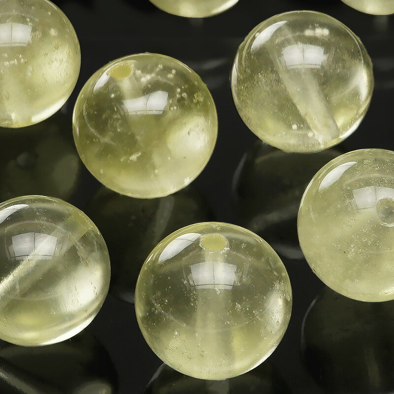 【粒販売】リビアンデザートグラス 丸玉 11mm【1粒販売】▽ リビアングラス リビアンガラス リビアガラス 隕石 天然ガラス Libyan glass ラウン...