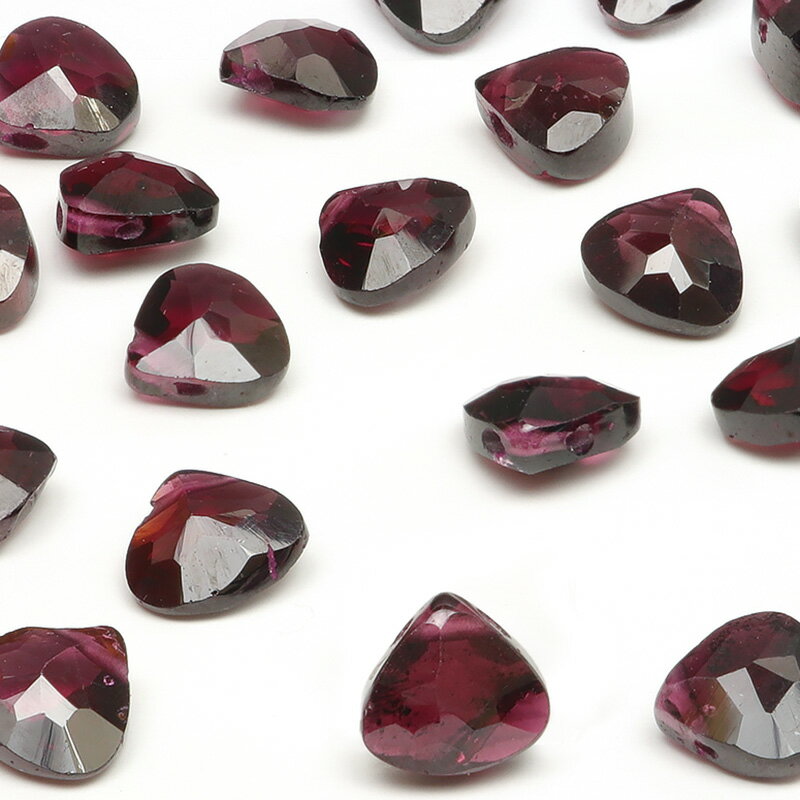 【粒販売】インド産 ロードライトガーネット マロンカット 6mm【4粒販売】▽ パープルガーネット パイロープ アルマンディン 1月の誕生石 柘榴石 ざくろ石 ...