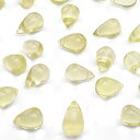【粒販売】ブラジル産 レモンクォーツ ドロップ 7×4mm【6粒販売】▽ レモン水晶 硫黄水晶 Lemon quartz しずく 雫 粒売り 天然石 ビーズ パワーストーン パーツ アクセサリー 素材 材料