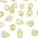 【粒販売】ブラジル産 レモンクォーツ ドロップ 6×4mm【6粒販売】▽ レモン水晶 硫黄水晶 Lemon quartz しずく 雫 粒売り 天然石 ビーズ パワーストーン パーツ アクセサリー 素材 材料