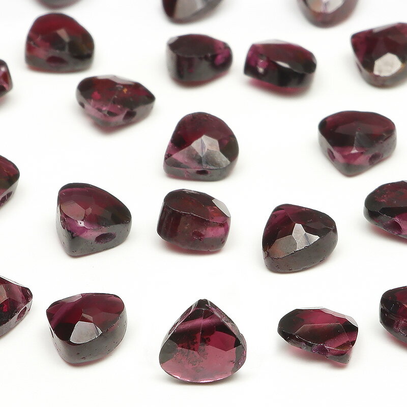 【粒販売】インド産 ロードライトガーネット マロンカット 5mm【4粒販売】▽ パープルガーネット パイロープ アルマンディン 1月の誕生石 柘榴石 ざくろ石 ...