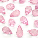 【粒販売】ブラジル産 ピンクトパーズ ドロップカット 9×5mm【2粒販売】▽ トパーズ Topaz 11月の誕生石 しずく 雫 粒売り 天然石 ビーズ パワーストーン パーツ アクセサリー 素材 材料