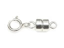 SILVER925 ヒキワ付 マグネットクラスプ 4.5mm【1ペア販売】▽ シルバー925 パーツ アクセサリー クラフト 金具 USA製 925銀 スターリ...