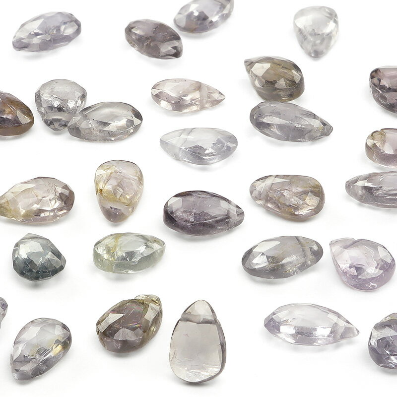 【粒販売】ビルマ産 マルチカラーグレースピネル ペアシェイプカット 6〜7mm【3粒販売】▽ スピネル 尖晶石 Spinel 8月の誕生石 しずく 雫 粒売り ...