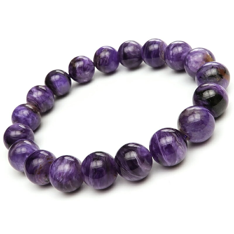  ݶ̥֥쥹 10mm No.41Ρۢ  Charoite ҡ󥰥ȡ ֥쥹å  饦 ŷ ӡ...