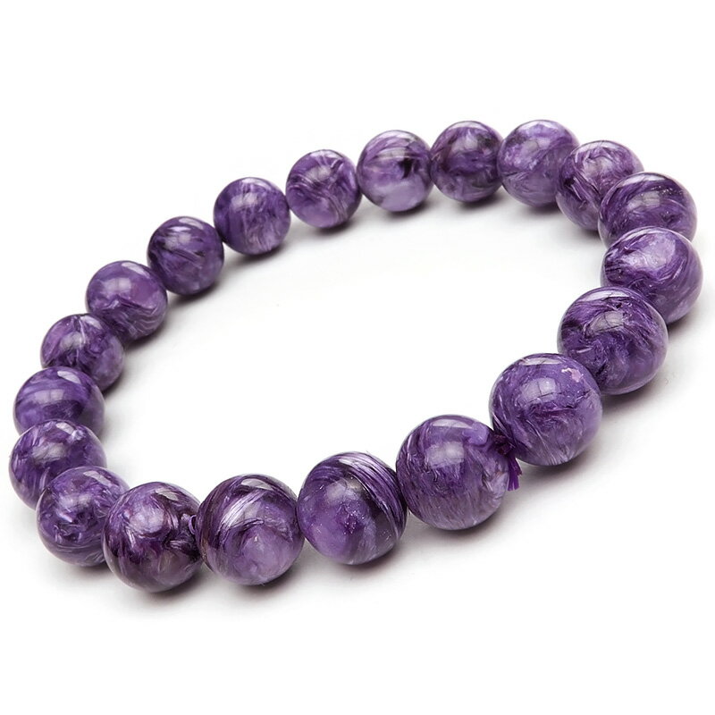  ݶ̥֥쥹 10mm No.171Ρۢ  Charoite ҡ󥰥ȡ ֥쥹å  饦 ŷ ӡ...
