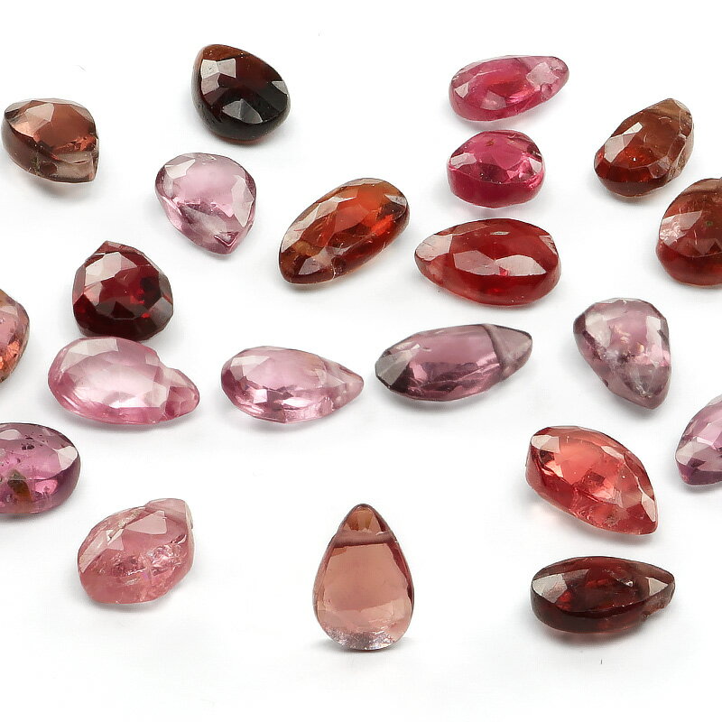 【粒販売】ビルマ産 マルチカラーピンクスピネル ペアシェイプカット 6〜7mm【3粒販売】▽ スピネル 尖晶石 Spinel 8月の誕生石 しずく 雫 粒売り ...