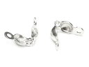 SILVER925 ボールチップ カン付 3.5mm【5コ販売】▽ シルバー925 パーツ アクセサリー クラフト 金具 USA製 925銀 スターリングシルバ...