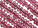 ルビー ペアシェイプ 4〜5mm【1連販売】▽ 紅玉 Ruby 7月の誕生石 宝石の女王 しずく 雫 連売り 天然石 ビーズ パワーストーン パーツ アクセサリ...
