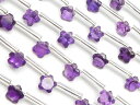 アフリカ産 アメジスト スターカット 6mm【1連販売】▽ アメシスト 紫水晶 Amethyst 2月の誕生石 星型 連売り 天然石 ビーズ パワーストーン パ...