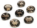 スモーキークォーツ オーバルファセットカット ルース 10×8mm【6コ販売】▽ 煙水晶 Smoky quartz 裸石 粒売り 天然石 ビーズ パワーストーン...