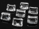 天然水晶 クリスタルクォーツ レクタングルファセットカット ルース 10×8mm【3コ販売】▽ クリスタル 水晶 本水晶 ロッククリスタル 水精 石英 Crystal quartz 4月の誕生石 裸石 粒売り 天然石 ビーズ パワーストーン パーツ アクセサリー 素材 材料