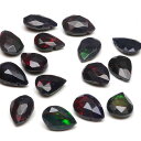 【粒販売】エチオピア産 ブラックオパール ペアシェイプカット 8〜9mm【3粒販売】▽ オパール 蛋白石 Opal 10月の誕生石 しずく 雫 粒売り 天然石 ...