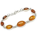 アンバー(琥珀) ブレス No.1【1点もの】▽ 琥珀 アンバー Amber ブレスレット シルバー925 天然石 ビーズ パワーストーン パーツ アクセサリー 素材 材料