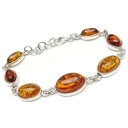 アンバー(琥珀) ブレス No.2【1点もの】▽ 琥珀 アンバー Amber ブレスレット シルバー925 天然石 ビーズ パワーストーン パーツ アクセサリー 素材 材料