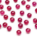 【粒販売】合成ルビー 丸玉 4mm【8粒販売】▽ 紅玉 Ruby 7月の誕生石 宝石の女王 ラウンド 丸ビーズ 粒売り 天然石 ビーズ パワーストーン パーツ アクセサリー 素材 材料