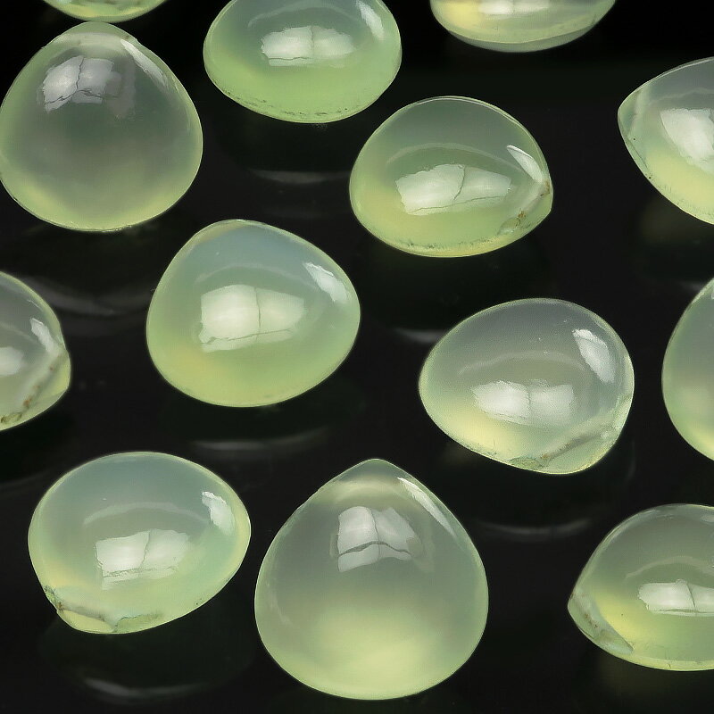 【粒販売】グリーンカラーカルセドニー マロン 10mm【2粒販売】▽ カルセドニー アゲート メノウ Chalcedony しずく 雫 粒売り 天然石 ビーズ ...