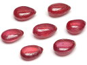 【粒販売】ルビー ペアシェイプ 10〜11mm【3粒販売】▽ 紅玉 Ruby 7月の誕生石 宝石の女王 しずく 雫 粒売り 天然石 ビーズ パワーストーン パー...