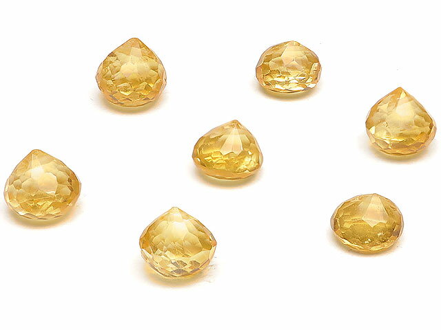 ザンビア産 シトリン オニオンカット 6mm▽ シトリントパーズ 黄水晶 Citrine 11月の誕生石 しずく 雫 粒売り 天然石 ビーズ パワーストーン パーツ アクセサリー 素材 材料