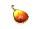 バルティックアンバー(琥珀) ペンダントトップ No.58【1点もの】▽ 琥珀 アンバー Amber ペンダント シルバー 天然石 ビーズ パワーストーン パーツ アクセサリー 素材 材料