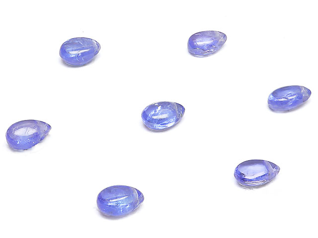 【粒販売】タンザナイト ペアシェイプ 5～6mm【4粒販売】 ブルーゾイサイト 灰簾石 Tanzanite 12月の誕生石 しずく 雫 粒売り 天然石 ビーズ パワーストーン パーツ アクセサリー 素材 材料