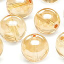 【粒販売】ゴールデンオーラ 丸玉 12mm【4粒販売】▽ クリスタル 水晶 蒸着水晶 Crystal 4月の誕生石 ラウンド 丸ビーズ 粒売り 天然石 ビーズ ...