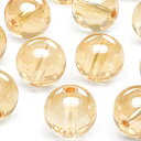 【粒販売】ゴールデンオーラ 丸玉 10mm【4粒販売】▽ クリスタル 水晶 蒸着水晶 Crystal 4月の誕生石 ラウンド 丸ビーズ 粒売り 天然石 ビーズ ...