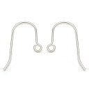 SILVER925 ピアスフック 19mm【1ペア販売】▽ シルバー925 パーツ アクセサリー クラフト 金具 USA製 925銀 スターリングシルバー St...