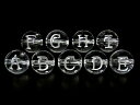 【粒販売】天然水晶クリスタル アルファベット 彫刻 丸玉 8mm A〜Z & 0〜9でサイズ選択【1粒販売】
