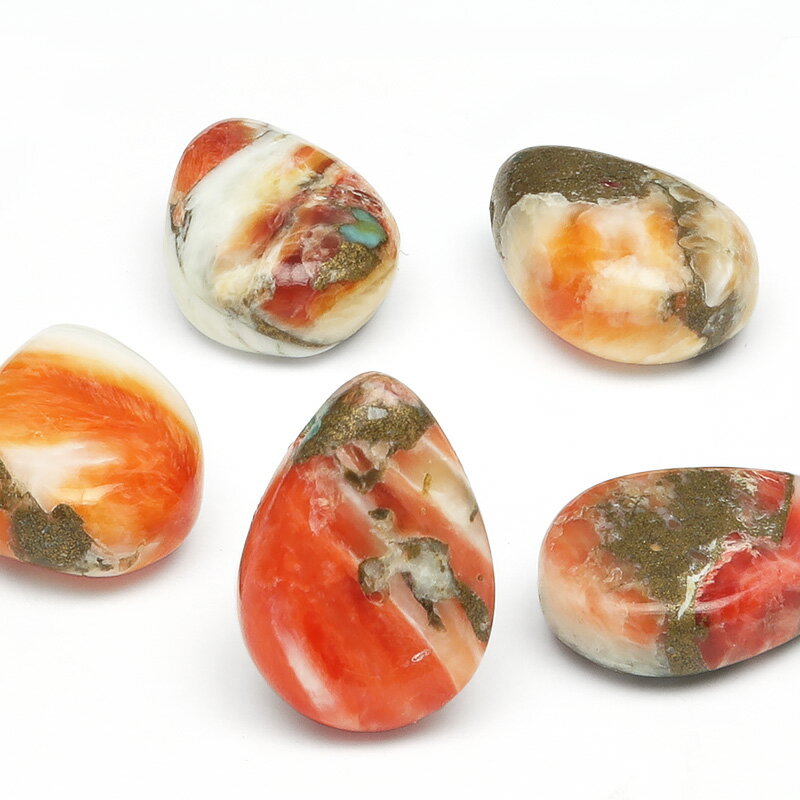 【粒販売】オイスターカッパー ペアシェイプ 12×8mm【1粒販売】▽ コッパー シェル コンポジットストーン 銅 貝 Copper turquoise 12月...