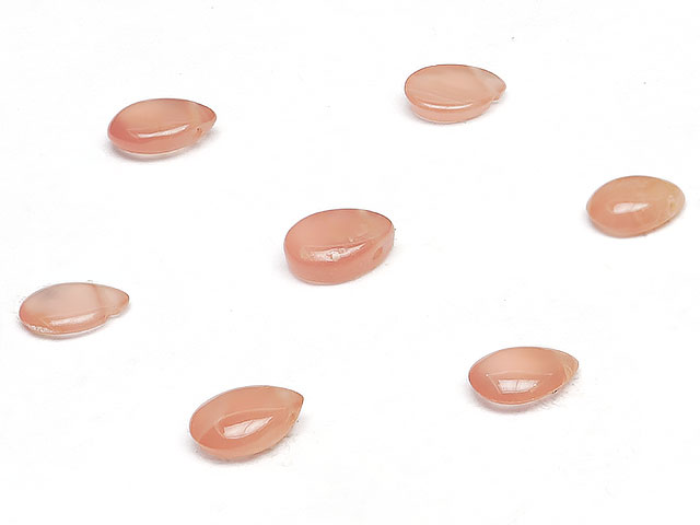 ペルー産 インカローズ ペアシェイプ 5～6mm▽ ロードクロサイト 菱マンガン鉱 Incarose Rhodochrosite しずく 雫 粒売り 天然石 ビーズ パワーストーン パーツ アクセサリー 素材 材料