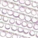 ライトカラーアメジスト マロンカット 5〜8mm【1連販売】▽ アメシスト 紫水晶 Amethyst 2月の誕生石 しずく 雫 連売り 天然石 ビーズ パワース...