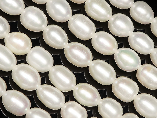 淡水真珠 パール ライス 7～9mm【1連販売】▽ 本真珠 