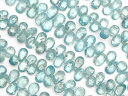 ブルージルコン ペアシェイプカット 6〜10mm【1連販売】▽ 天然ジルコン ヒヤシンス石 風信子石 12月の誕生石 Zircon しずく 雫 連売り 天然石 ...