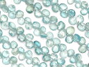 ブルージルコン マロンカット 3〜5mm【1連販売】▽ 天然ジルコン ヒヤシンス石 風信子石 12月の誕生石 Zircon しずく 雫 連売り 天然石 ビーズ ...
