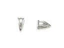 SILVER925 バチカン 6×3mm【6コ販売】▽ シルバー925 パーツ アクセサリー クラフト 金具 USA製 925銀 スターリングシルバー Ster...